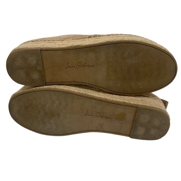 SAM EDELMAN Espadrille Women 8.5 Circus Flatform Slip On Christina Camel - Picture 9 of 9